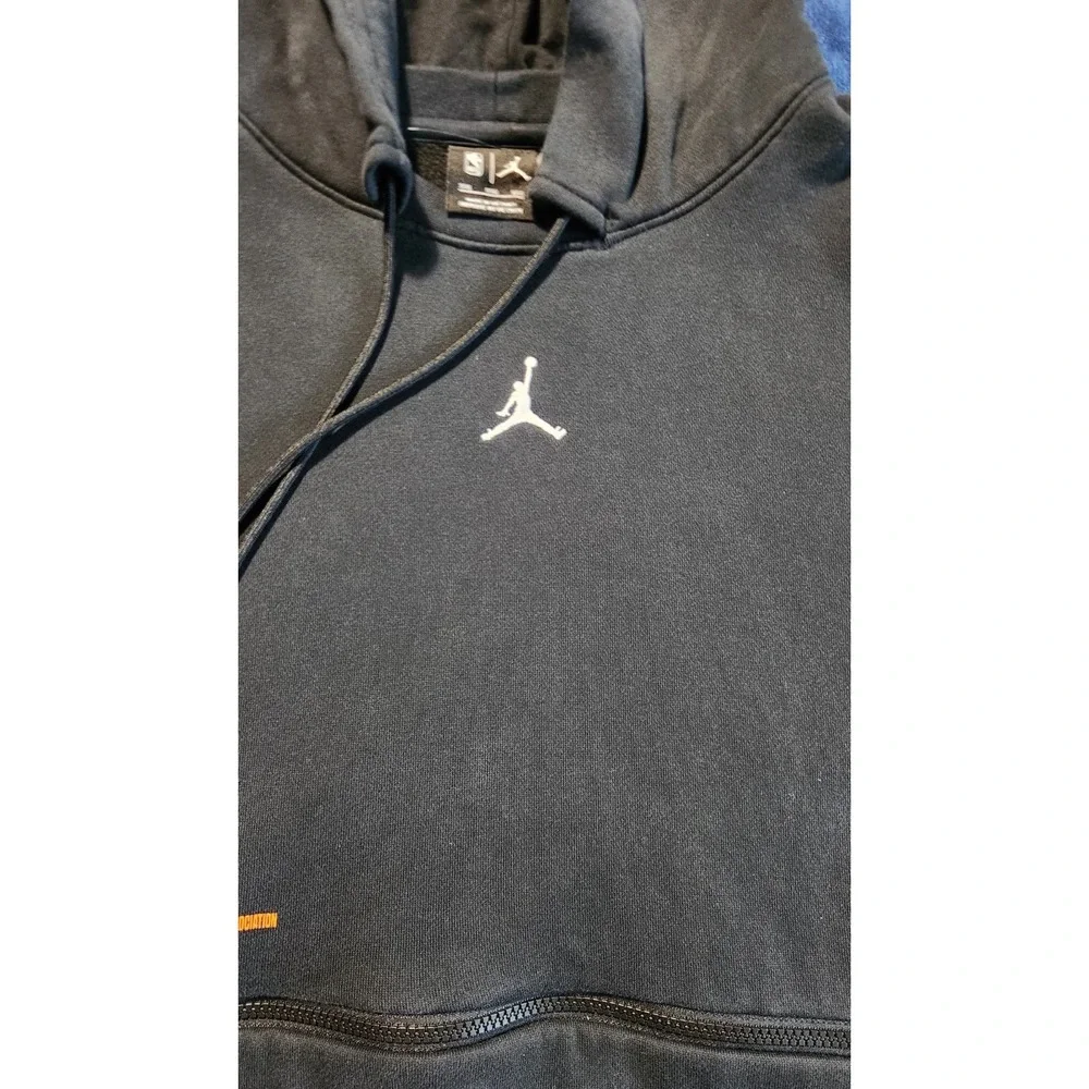 Jordan Phoenix Suns Courtside Statement Loose Fit Men Black Hoodie DZ0435-010...